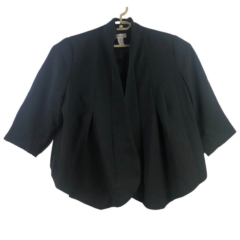 Jessica London Suit Jacket Womens Size 20 Black RN107444 High Low Hem Lined